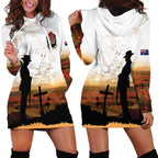 Australia And New Zealand ANZAC Day Hoodie Dress Battle Of Beersheba