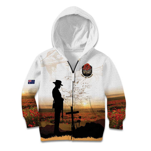 Australia And New Zealand ANZAC Day Kid Hoodie Battle Of Beersheba