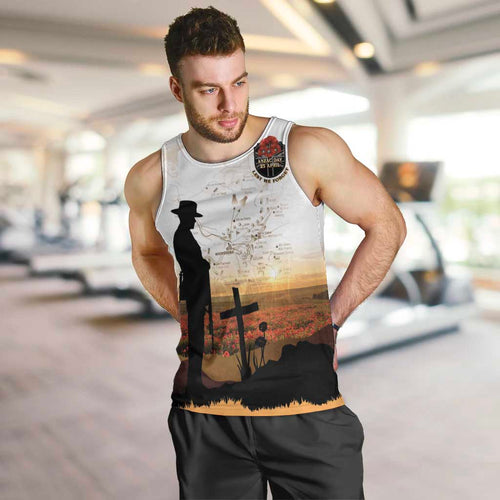 Australia And New Zealand ANZAC Day Men Tank Top Battle Of Beersheba