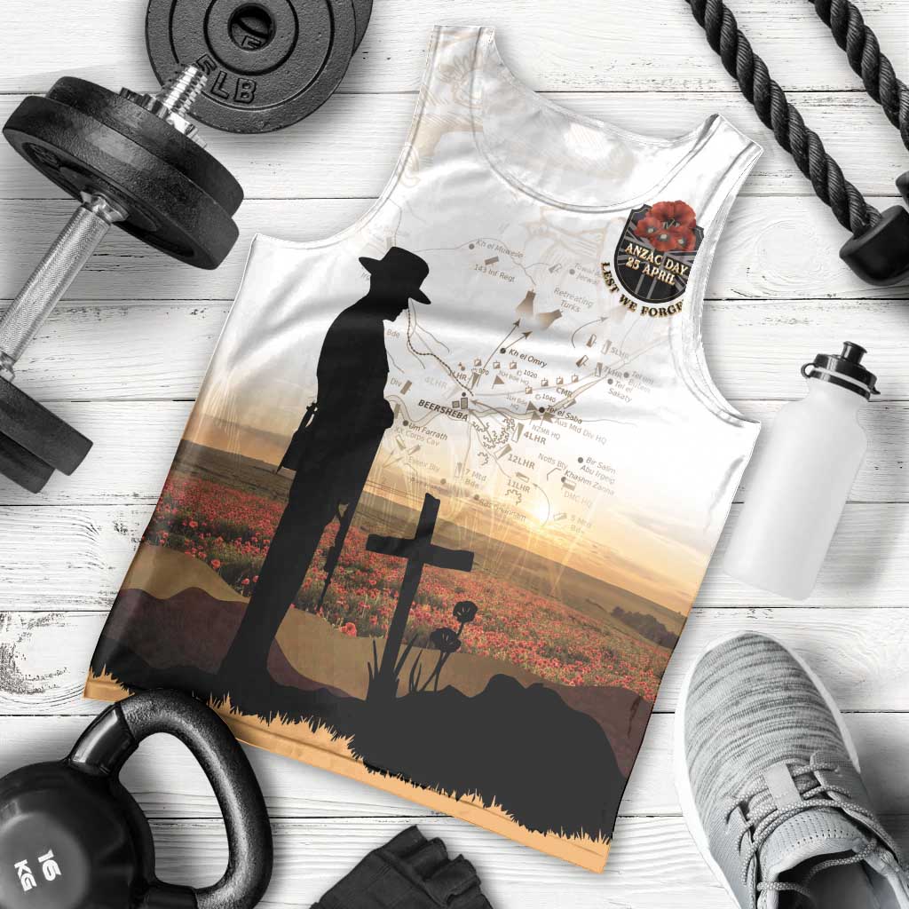 Australia And New Zealand ANZAC Day Men Tank Top Battle Of Beersheba