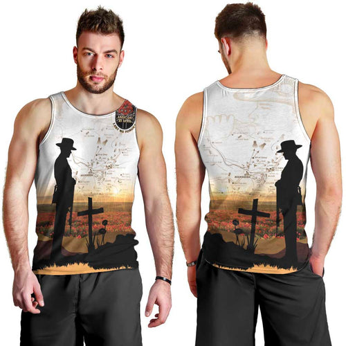 Australia And New Zealand ANZAC Day Men Tank Top Battle Of Beersheba
