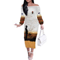 Australia And New Zealand ANZAC Day Off The Shoulder Long Sleeve Dress Battle Of Beersheba