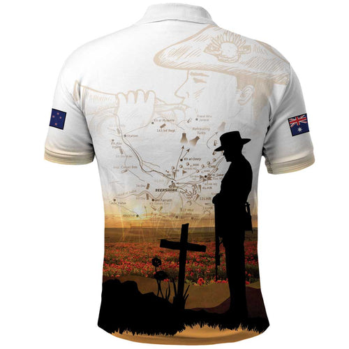 Australia And New Zealand ANZAC Day Polo Shirt Battle Of Beersheba