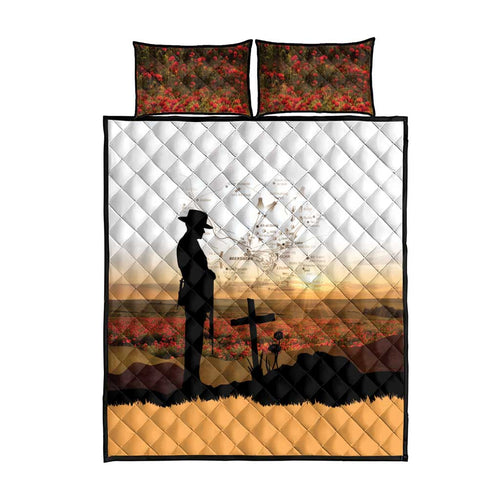 Australia And New Zealand ANZAC Day Quilt Bed Set Battle Of Beersheba