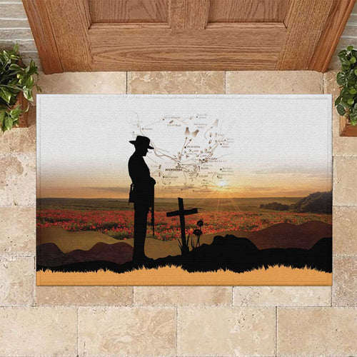 Australia And New Zealand ANZAC Day Rubber Doormat Battle Of Beersheba