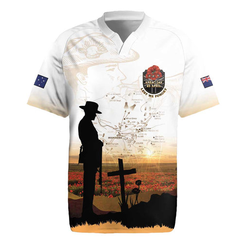 Australia And New Zealand ANZAC Day Rugby Jersey Battle Of Beersheba