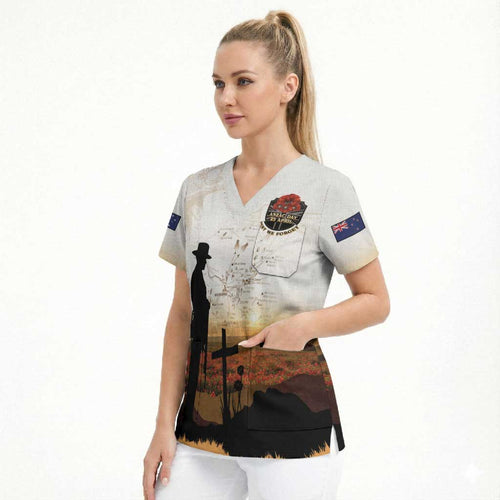 Australia And New Zealand ANZAC Day Scrub Top Battle Of Beersheba