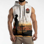 Australia And New Zealand ANZAC Day Sleeveless Hoodie Battle Of Beersheba