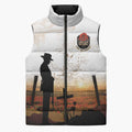 Australia And New Zealand ANZAC Day Sleeveless Puffer Jacket Battle Of Beersheba