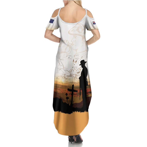 Australia And New Zealand ANZAC Day Summer Maxi Dress Battle Of Beersheba