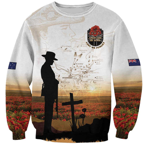 Australia And New Zealand ANZAC Day Sweatshirt Battle Of Beersheba