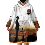 Australia And New Zealand ANZAC Day Wearable Blanket Hoodie Battle Of Beersheba