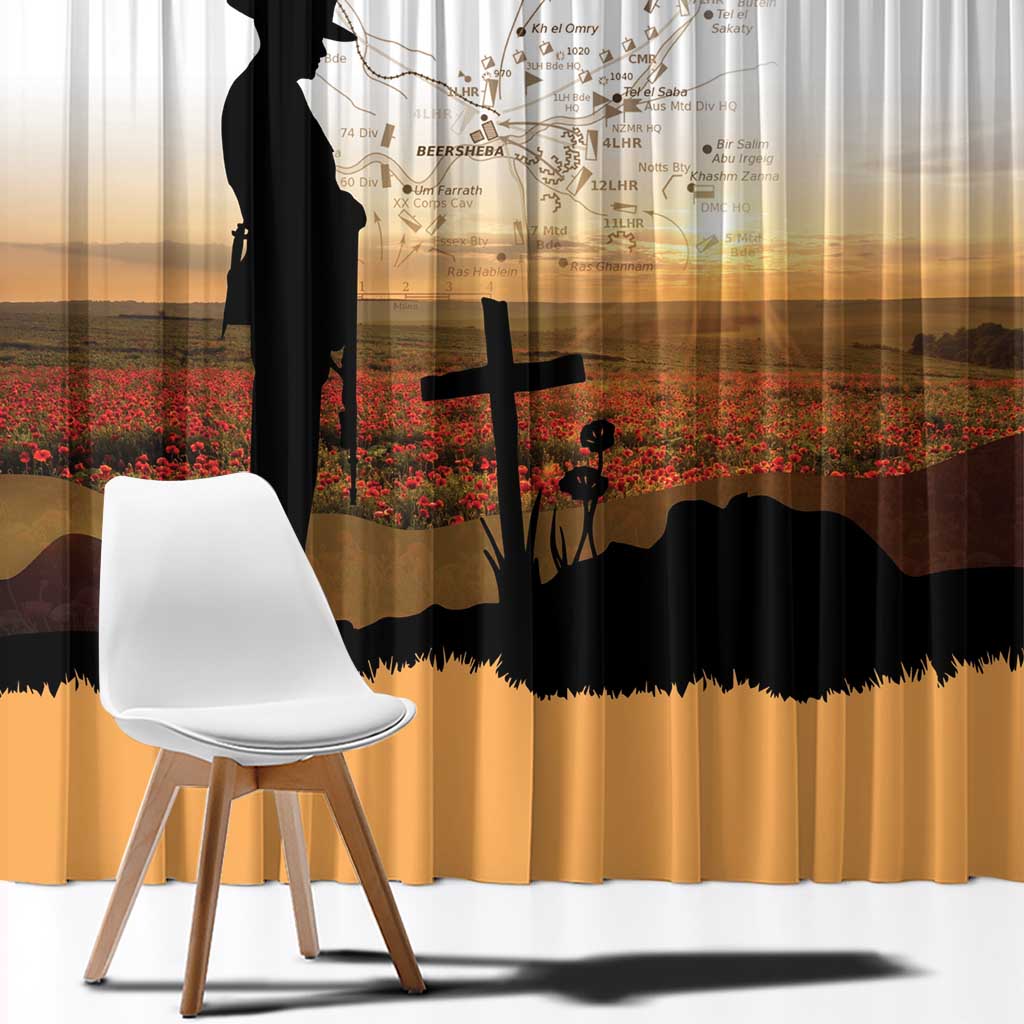 Australia And New Zealand ANZAC Day Window Curtain Battle Of Beersheba