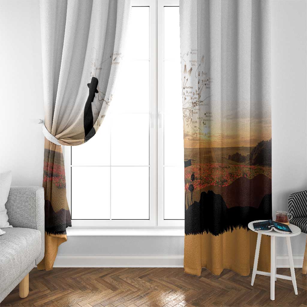 Australia And New Zealand ANZAC Day Window Curtain Battle Of Beersheba