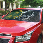Custom Rugby New Zealand South Africa Auto Sun Shade Maori Tiki Springboks Together