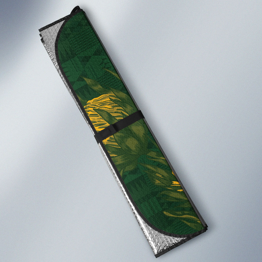 Custom Rugby New Zealand South Africa Auto Sun Shade Maori Tiki Springboks Together
