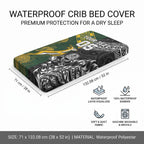 Custom Rugby New Zealand South Africa Baby Bed Cover Maori Tiki Springboks Together