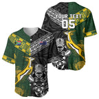 Custom Rugby New Zealand South Africa Baseball Jersey Maori Tiki Springboks Together