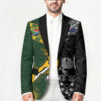 Custom Rugby New Zealand South Africa Blazer Maori Tiki Springboks Together