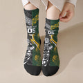 Custom Rugby New Zealand South Africa Crew Socks Maori Tiki Springboks Together