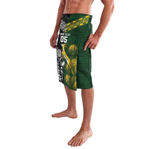 Custom Rugby New Zealand South Africa Lavalava Maori Tiki Springboks Together