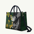 Custom Rugby New Zealand South Africa Leather Bag Maori Tiki Springboks Together