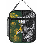 Custom Rugby New Zealand South Africa Lunch Bag Maori Tiki Springboks Together