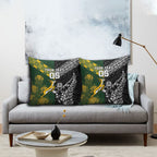 Custom Rugby New Zealand South Africa Pillow Cover Maori Tiki Springboks Together