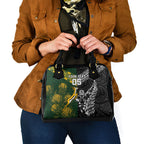 Custom Rugby New Zealand South Africa Shoulder Handbag Maori Tiki Springboks Together