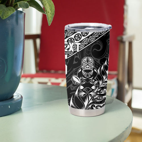 Custom Rugby New Zealand South Africa Tumbler Cup Maori Tiki Springboks Together