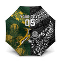 Custom Rugby New Zealand South Africa Umbrella Maori Tiki Springboks Together