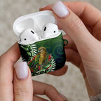 New Zealand Kea Bird AirPods Case With Maori Koru Fern - Aussie Hoodie