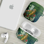 New Zealand Kea Bird AirPods Case With Maori Koru Fern - Aussie Hoodie