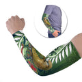 New Zealand Kea Bird Arm Sleeves With Maori Koru Fern - Aussie Hoodie