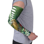 New Zealand Kea Bird Arm Sleeves With Maori Koru Fern - Aussie Hoodie