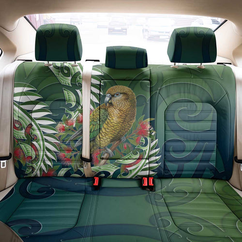 New Zealand Kea Bird Back Car Seat Cover With Maori Koru Fern - Aussie Hoodie