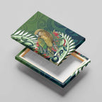 New Zealand Kea Bird Canvas Wall Art With Maori Koru Fern - Aussie Hoodie