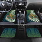 New Zealand Kea Bird Car Mats With Maori Koru Fern - Aussie Hoodie