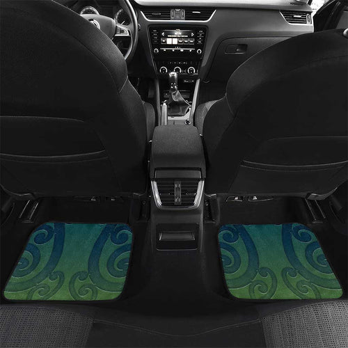 New Zealand Kea Bird Car Mats With Maori Koru Fern - Aussie Hoodie