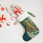 New Zealand Kea Bird Christmas Stocking With Maori Koru Fern