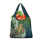 New Zealand Kea Bird Grocery Bag With Maori Koru Fern - Aussie Hoodie