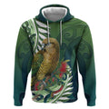 New Zealand Kea Bird Hoodie With Maori Koru Fern - Aussie Hoodie