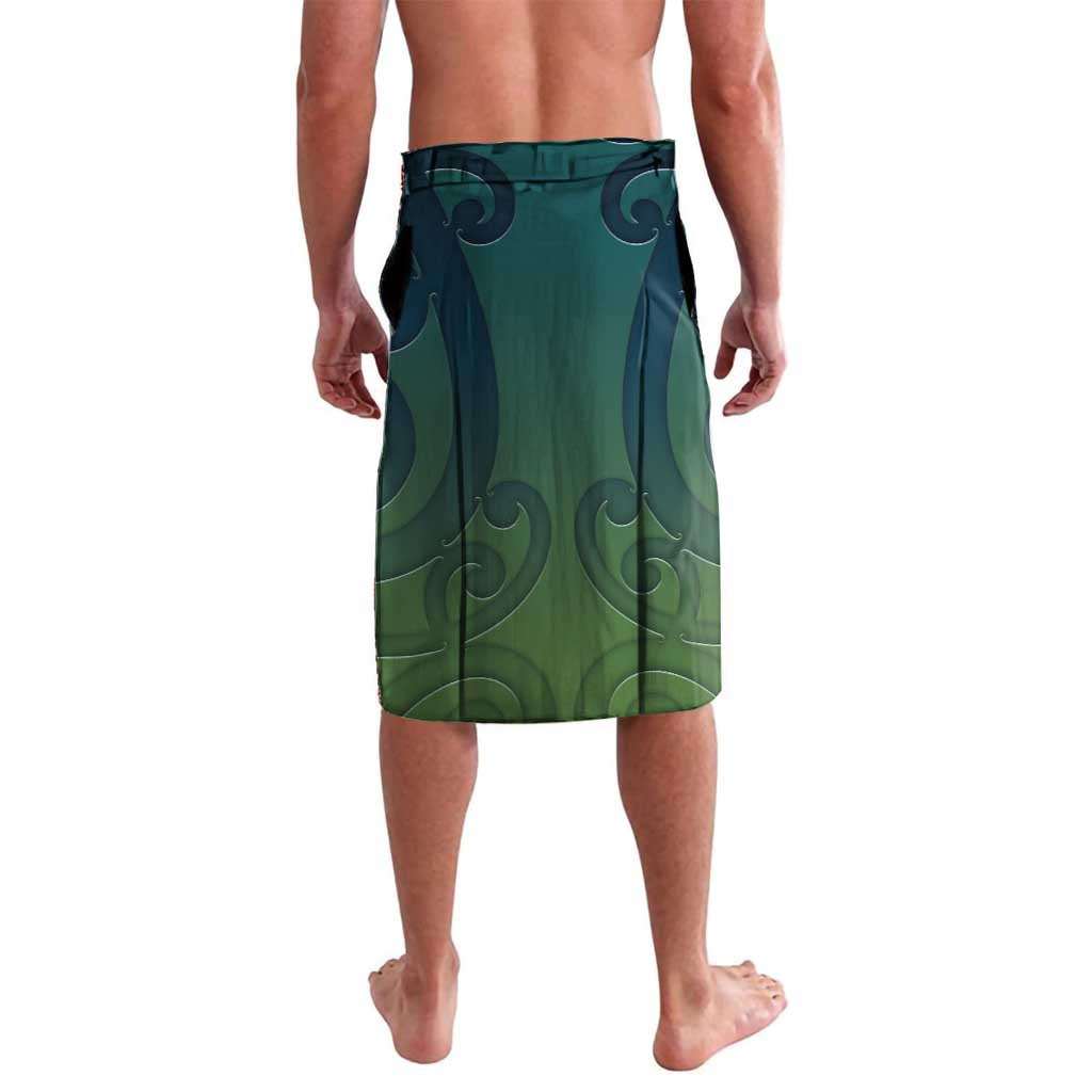 New Zealand Kea Bird Lavalava With Maori Koru Fern - Aussie Hoodie