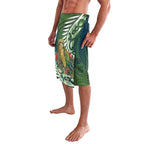 New Zealand Kea Bird Lavalava With Maori Koru Fern - Aussie Hoodie