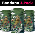 New Zealand Kea Bird Neck Gaiter With Maori Koru Fern - Aussie Hoodie