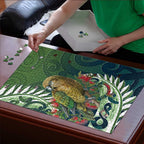 New Zealand Kea Bird Puzzle With Maori Koru Fern - Aussie Hoodie