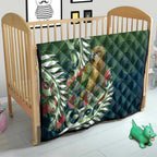 New Zealand Kea Bird Quilt With Maori Koru Fern - Aussie Hoodie