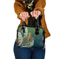 New Zealand Kea Bird Shoulder Handbag With Maori Koru Fern - Aussie Hoodie