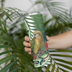 New Zealand Kea Bird Skinny Tumbler With Maori Koru Fern - Aussie Hoodie