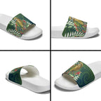 New Zealand Kea Bird Slide Sandals With Maori Koru Fern - Aussie Hoodie